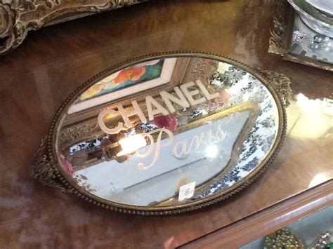 chanel mirror green|vintage chanel mirror.